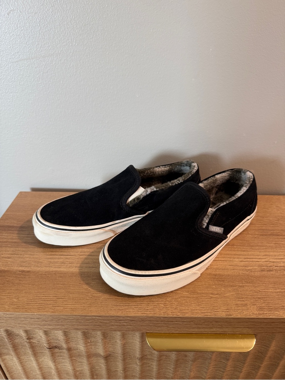 Vans Classic Slip-On Black Suede Sneakers